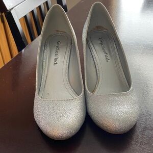 Cityclassified Women's Sparkling Silver Heels